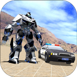 US Police Car Robot Transformation: Robot Strike أيقونة