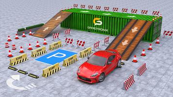 Game mengemudi parkir mobil 3d poster