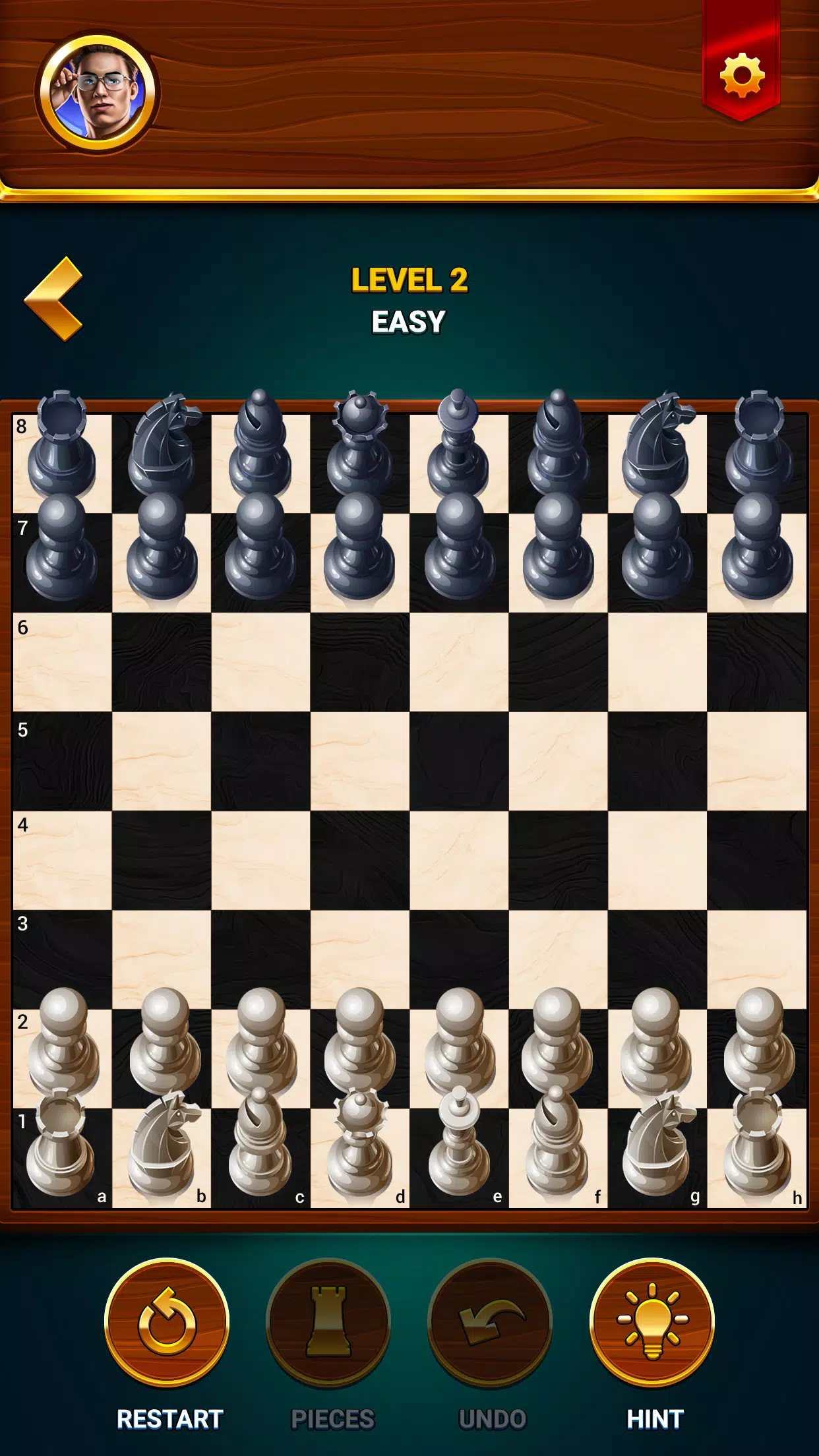 Neon Chess (by Cab) - free offline classic 3D board game for Android -  gameplay. 