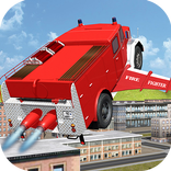 Flying Firetruck City Pilot 3D