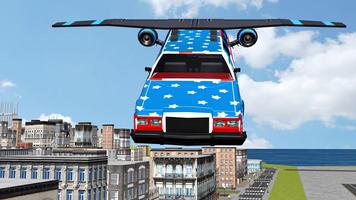 Flying Limo Car Driving Fever Ekran Görüntüsü 1