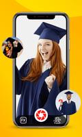 Graduation Cap and Gown Affiche