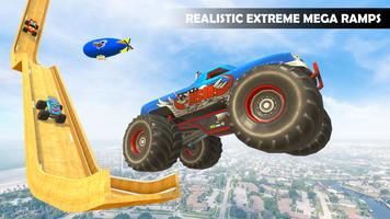 Monster Trucks Stunt Games 3D Affiche