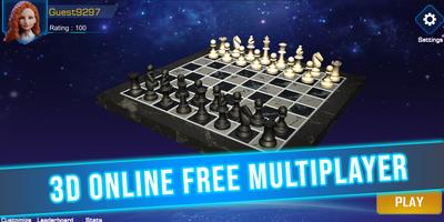 Chess World 3D Poster