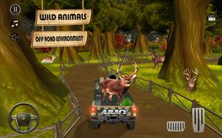 ejército offroad simulador de camión de animales captura de pantalla 1