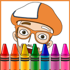 Blippi coloring book иконка