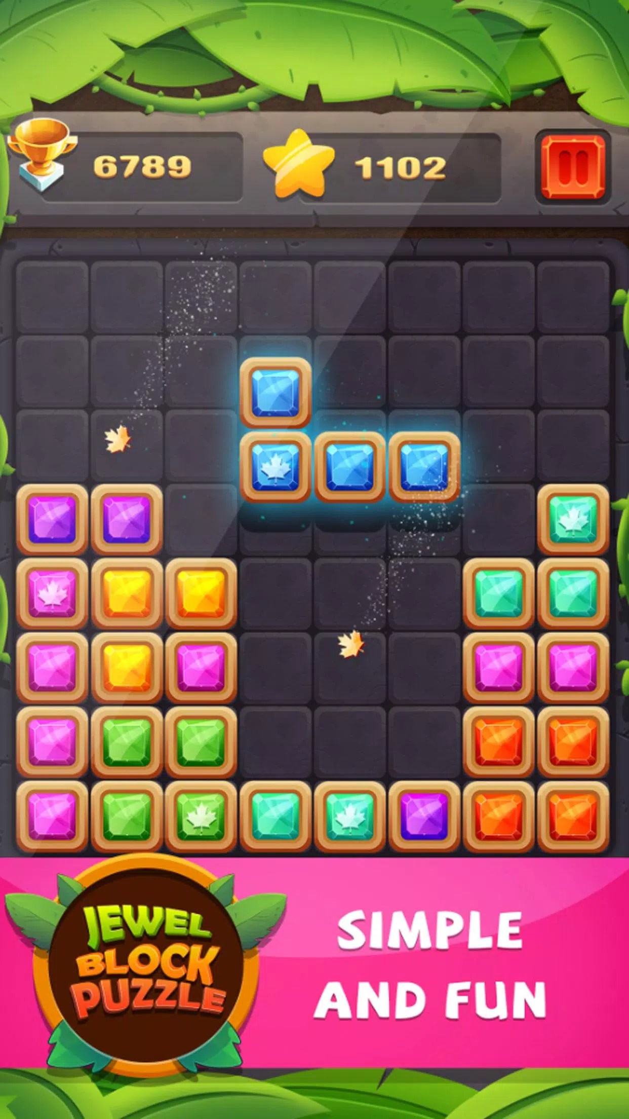 Rezumar novela Renacimiento Descarga de APK de Rompecabezas de bloques Block Puzzle: Jewel Leaf para  Android