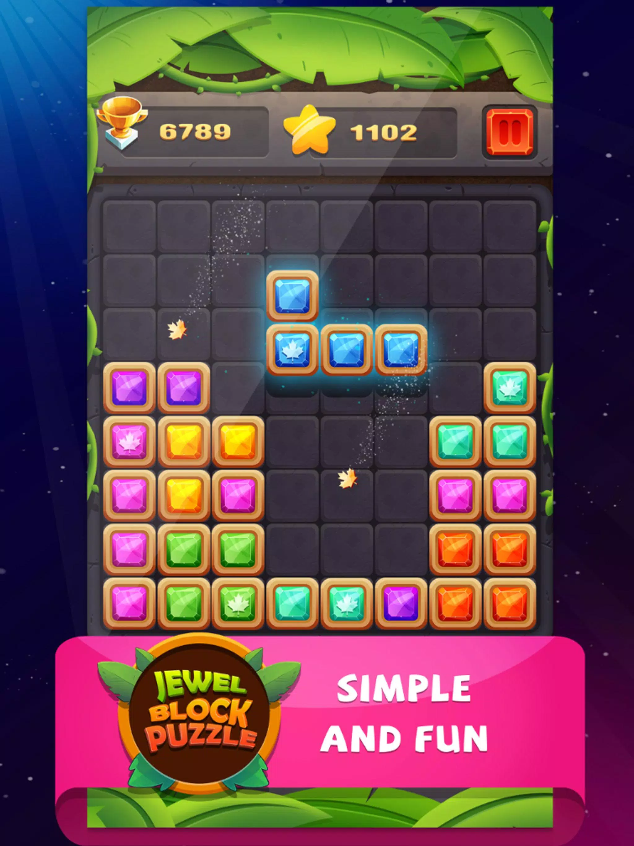 Descarga de Rompecabezas de bloques Block Puzzle: Jewel Leaf para Android
