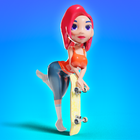 Skate Girl 3D icône