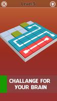 Color Maze - Color Fill 3D - Flow 3D Puzzle Game Affiche