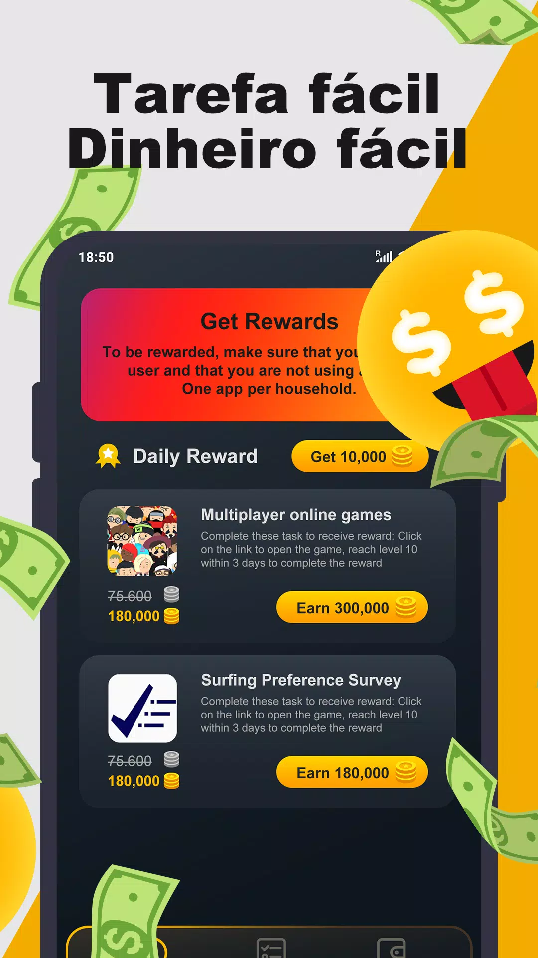 Download do APK de Ganhe jogos de dinheiro para Android