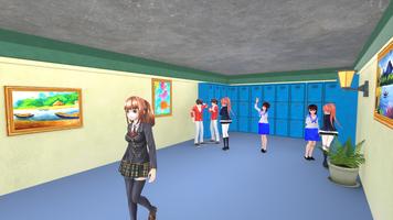 Anime High School Girl  sim capture d'écran 3