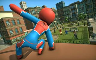 Amazing Stickman Spider Superh capture d'écran 2