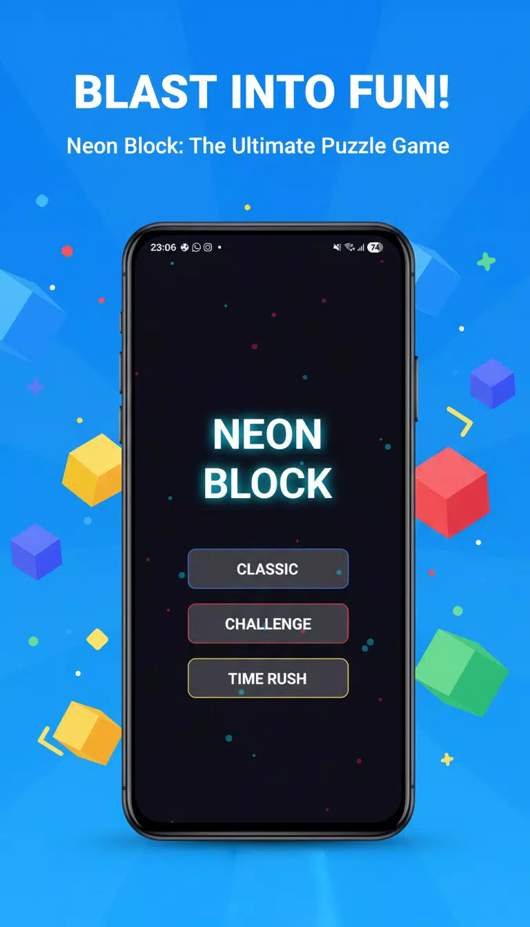 Neon Block: Blast Puzzle