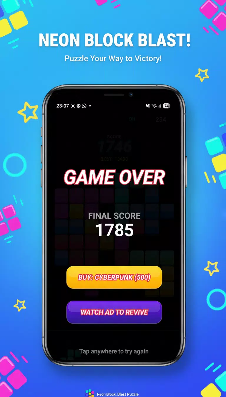 Neon Block: Blast Puzzle