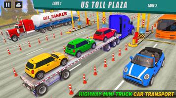 Mini Car Transport Truck Games screenshot 2