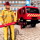 Jogo de caminhão de bombeiros ícone