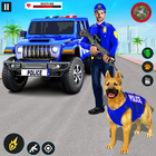 Police Dog Crime Jeep Chase 아이콘