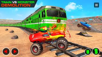 3 Schermata Monster Truck Derby Train Game