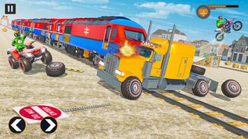 Monster Truck Derby Train Game โปสเตอร์