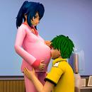 Anime Ciężarna Matka Gry 3D aplikacja