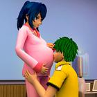 Pregnant Mother Sim Mom Games آئیکن