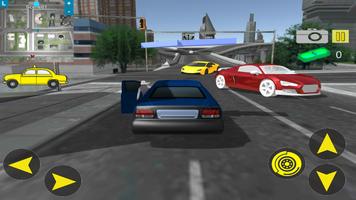 Un taxi moderne dans la ville de 3D capture d'écran 3