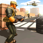 Tiro de fuerza antiterrorista icono