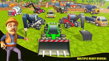 Heavy Construction Machine Sim Affiche