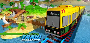 Island Train Cargo Transport