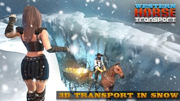 Snow Taxi Horse Transport Sim capture d'écran 2