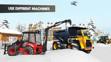 3D tractor Excavator Snow Plow captura de pantalla 1