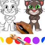 Coloring Book Talk ing  Cat Tom