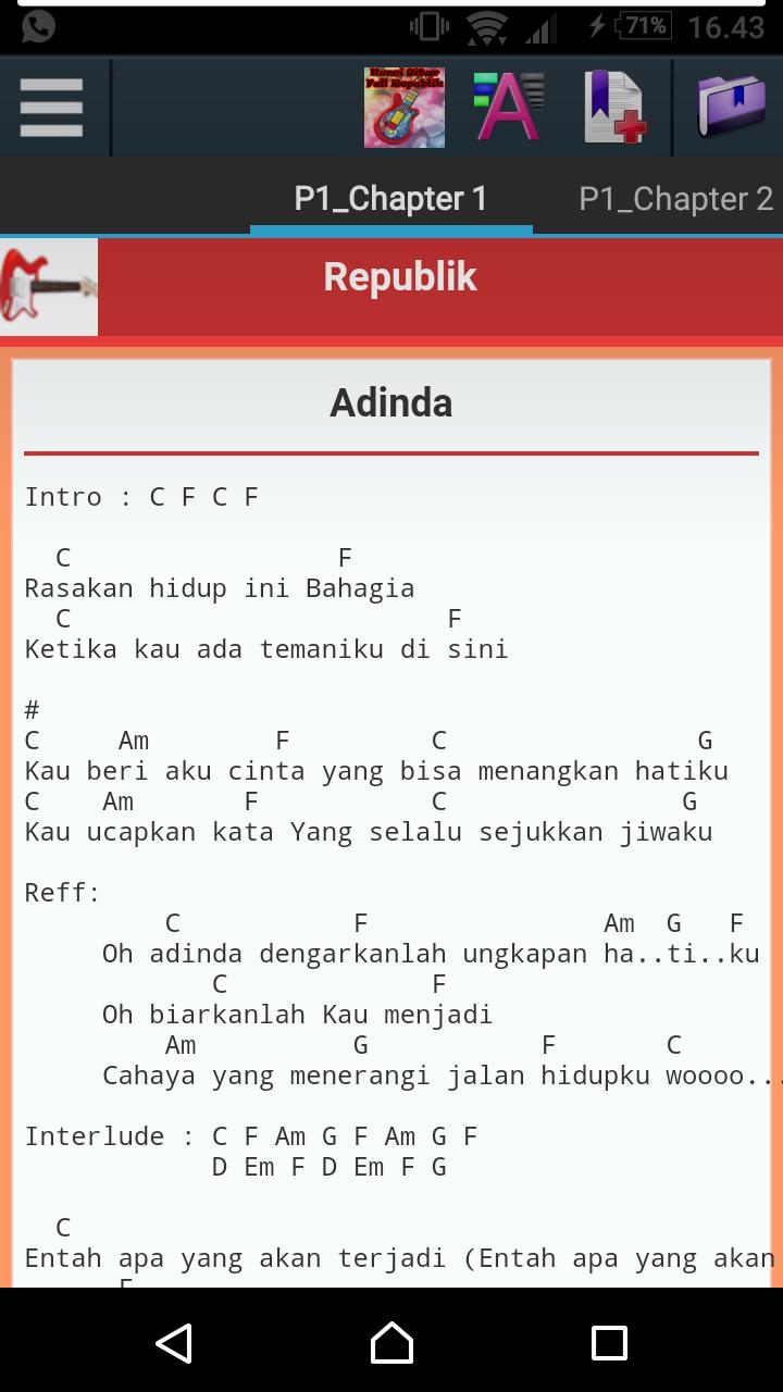 Kunci Gitar Lagu Aku Takut Kehilangan Dirimu - Kunci Ujian