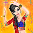 Indian Navratri Makeover and Makeup