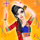 Indian Navratri Makeover and Makeup أيقونة