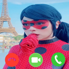 Fake LadyBugx Video Call &Chat icône