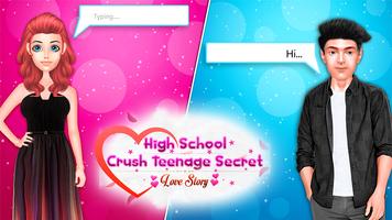 High School Secret Love Crush Affiche
