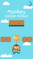 Monkey Balloon Pop Rescue Affiche
