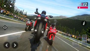 Jogo de moto de corrida real imagem de tela 3