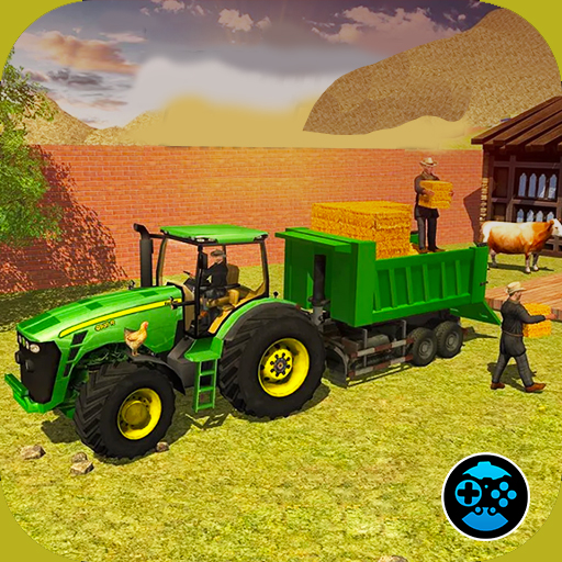 Offroad Farm Tractor Driving