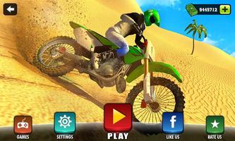 Offroad Moto Bike Hill Rider الملصق