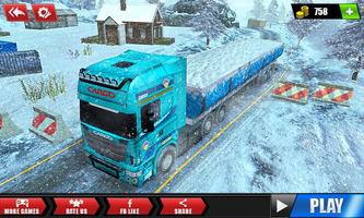 Offroad Snow Trailer Truck Dri پوسٹر