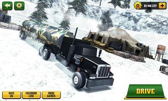 Army Oil Truck Hill Transport Plakat