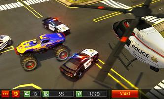 پوستر Police Chase Monster Car: City