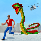 attaque de la ville de serpent dragon anaconda icône