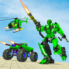 US Army Monster Truck Transform Robot Shooting иконка