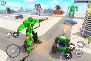 US Army Monster Truck Transform Robot Shooting постер