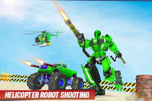 US Army Monster Truck Transform Robot Shooting скриншот 1