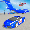 Police Car Transport Truck: Flying Airplane Cargo